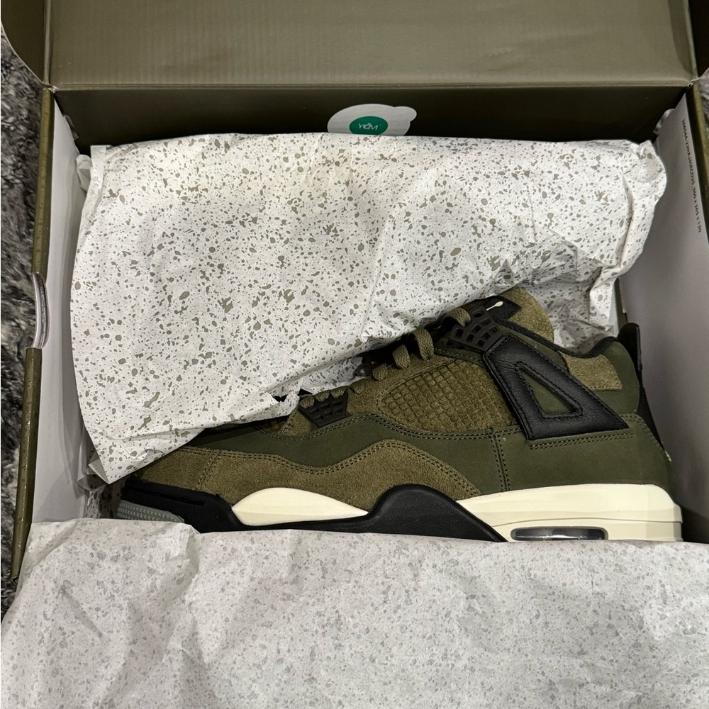Size 12 - Jordan 4 SE Retro Low Craft - Olive